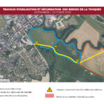 Travaux de sécurisation des Berges de la Touques - Restrictions de passage sur la voie douce